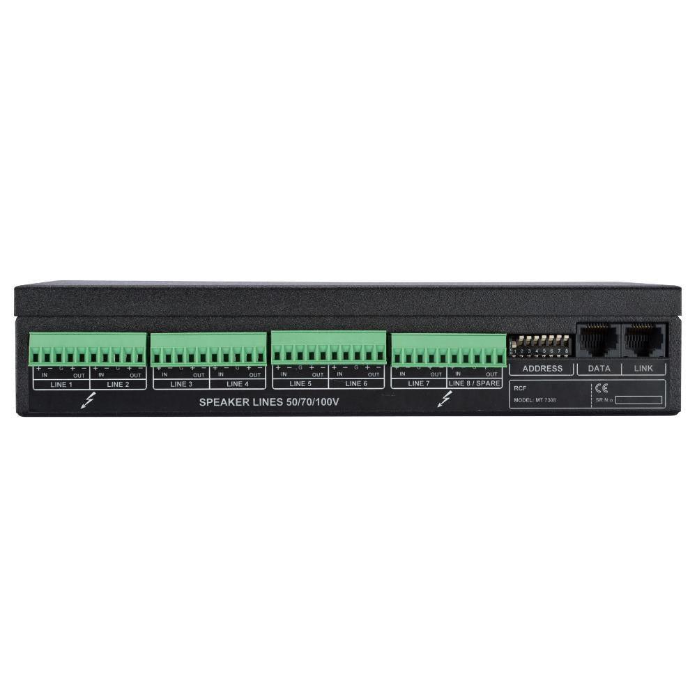 RCF MT 7308 Amplifier Manager Unit – 8 Amplifiers IN/OUT