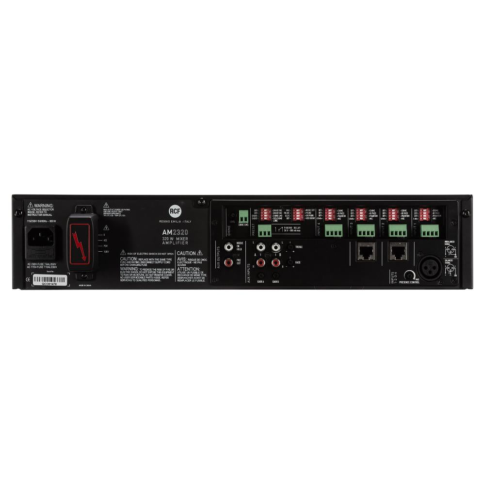 RCF AM 2320 Rack Mount Digital Mixer-Amplifier, 320W, 4 Channels