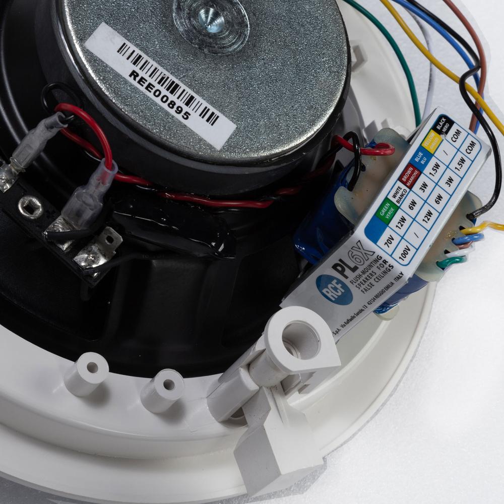 RCF PL 6X Ceiling Mount Coaxial Ceiling Speaker 12W