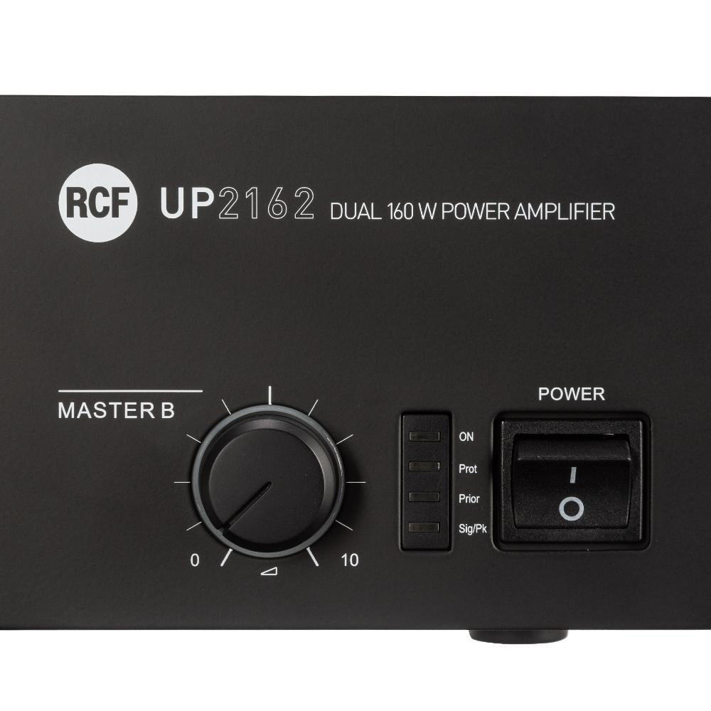 RCF UP 2162 Rack Mount Dual-Channel Digital Power Amplifier, 2 × 160W, 4 Channels