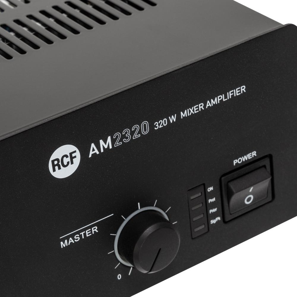 RCF AM 2320 Rack Mount Digital Mixer-Amplifier, 320W, 4 Channels