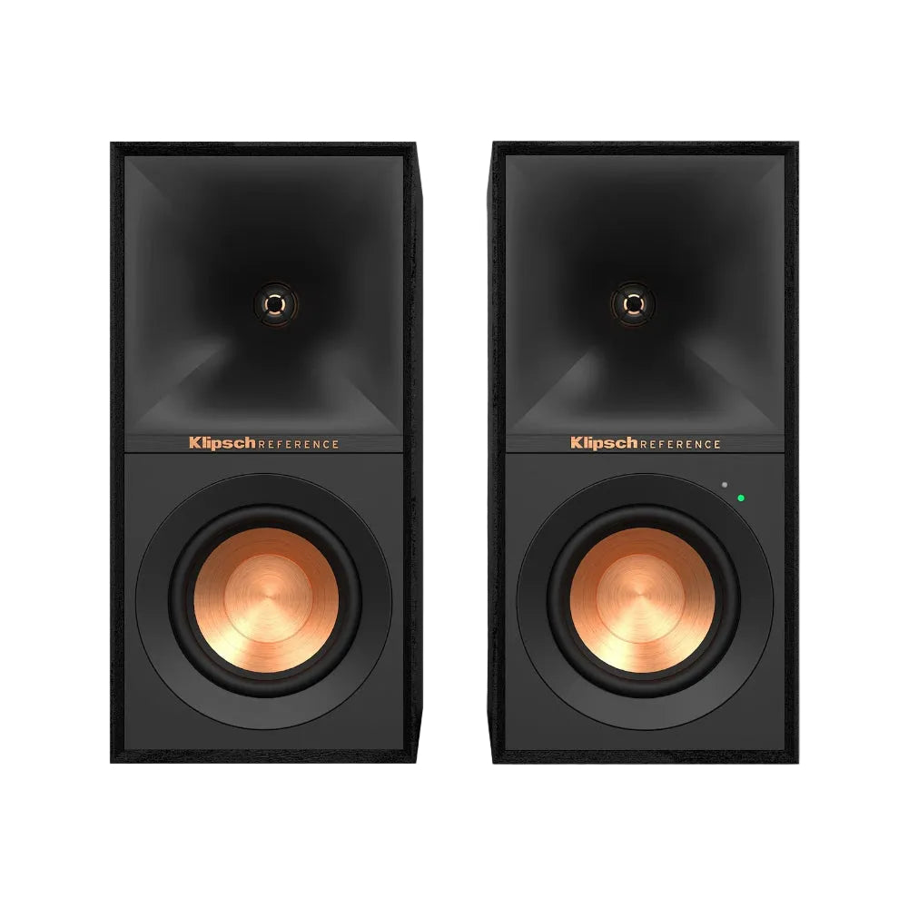Klipsch R-40PM Black Powered Speakers – Bluetooth Bookshelf Monitor Speakers
