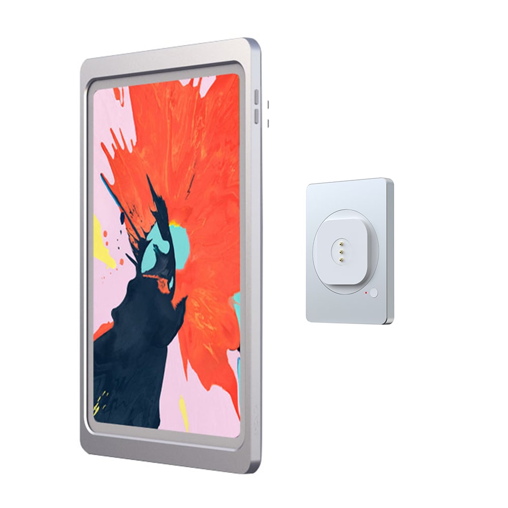 Magnetic iPad Wall Mount – AC Powered, Snap-On Design for Effortless Mounting