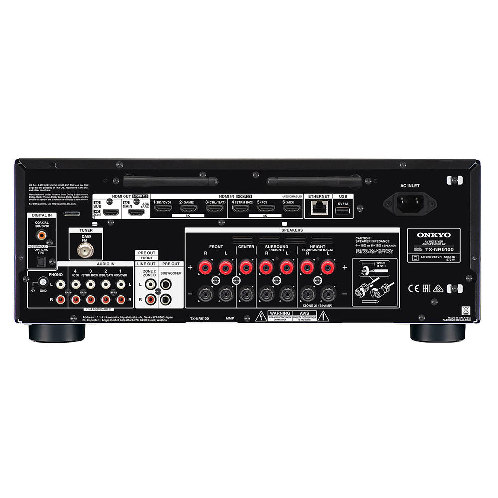 Onkyo TX-NR6100 7.2-Channel AV Receiver