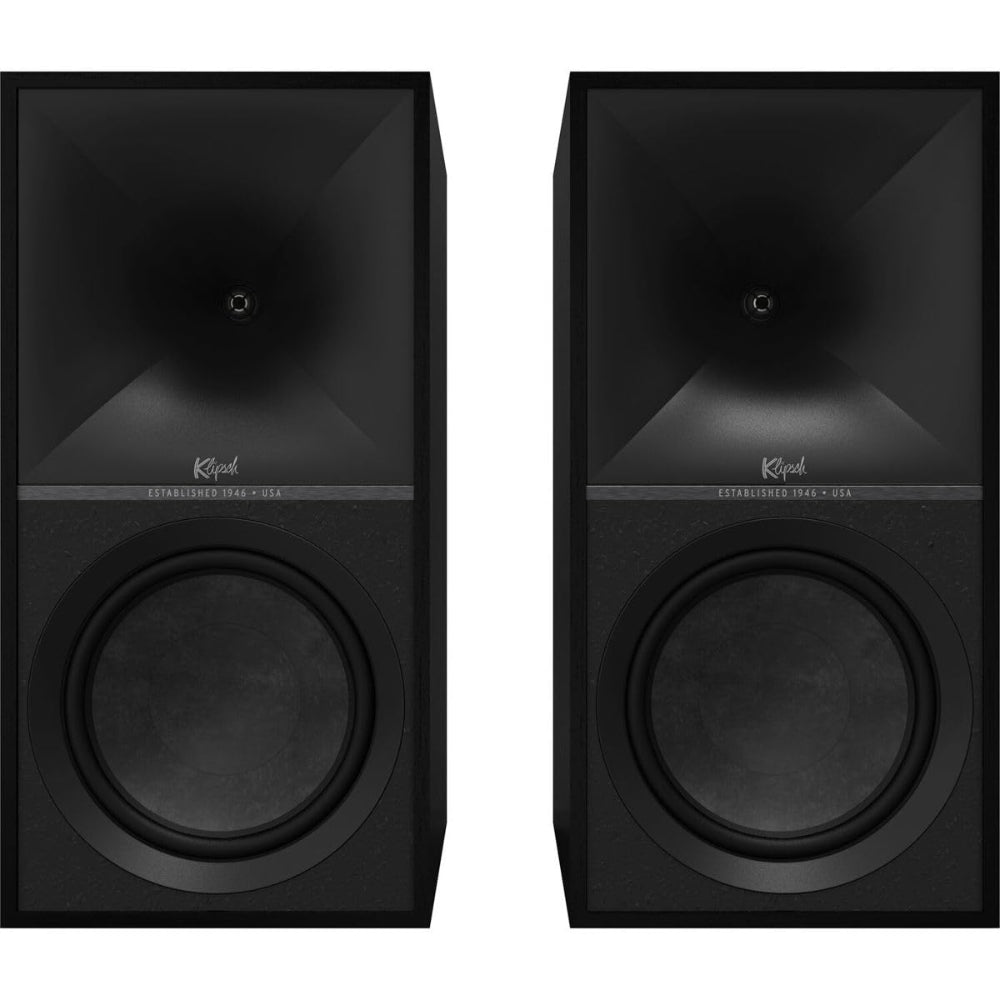 Klipsch The Nines Black Powered Speakers – Premium Hi-Fi Bluetooth Bookshelf Speakers
