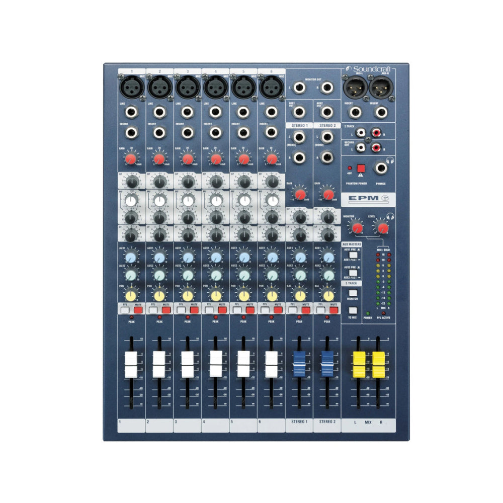 Soundcraft EPM6 خلاطات منخفضة التكلفة وعالية الأداء