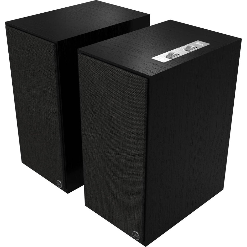 Klipsch The Nines Black Powered Speakers – Premium Hi-Fi Bluetooth Bookshelf Speakers
