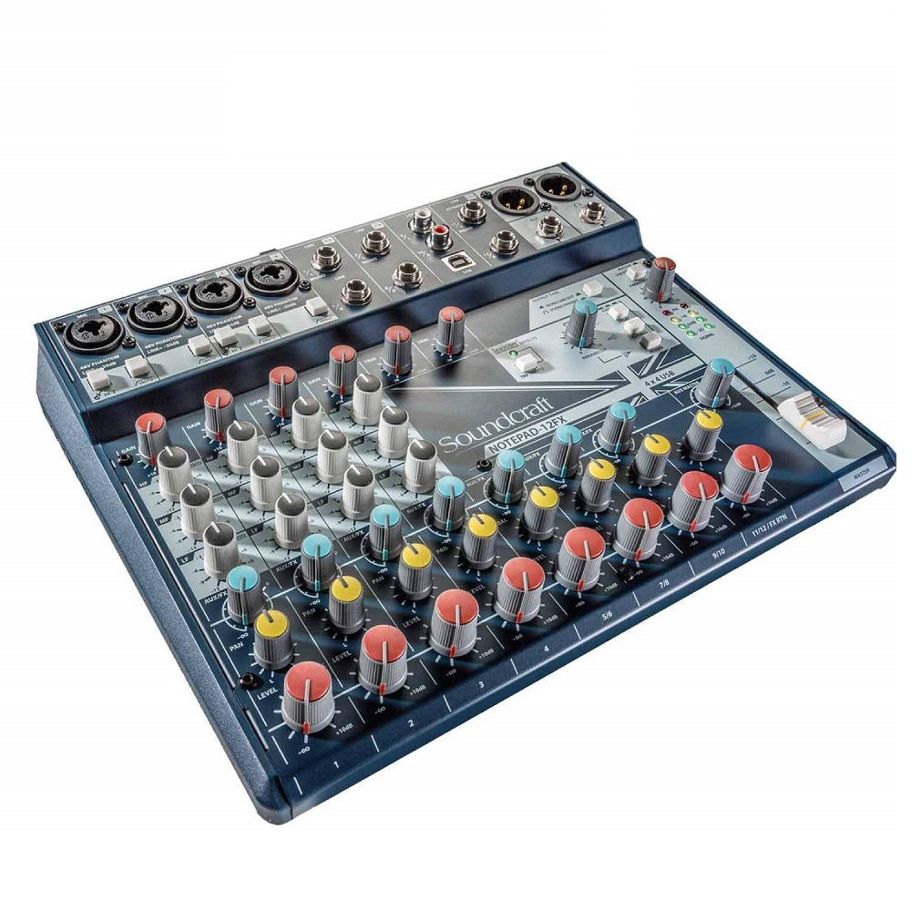 Soundcraft Notepad-12FX Small-format Analog Mixing Console with USB I/O and Lexicon Effects