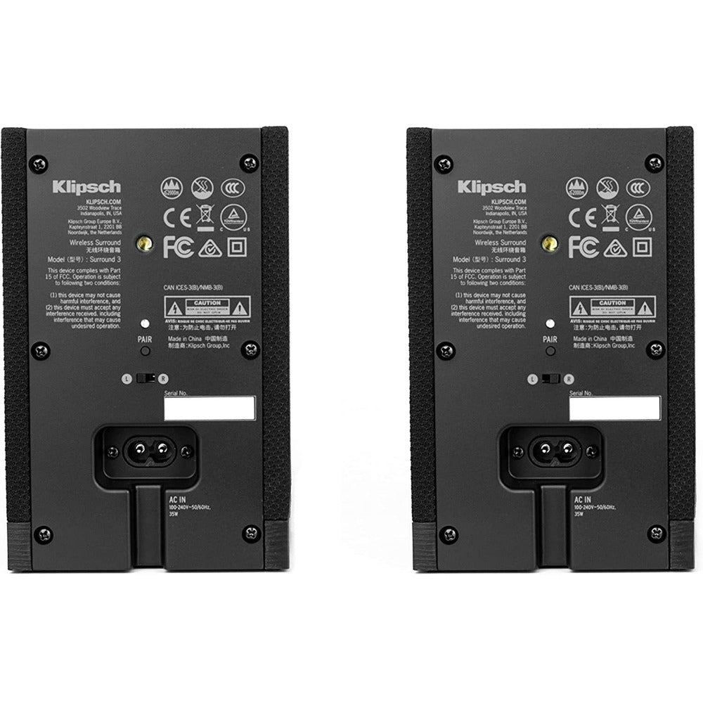 Klipsch Surround 3 EUA (يُباع كزوج)