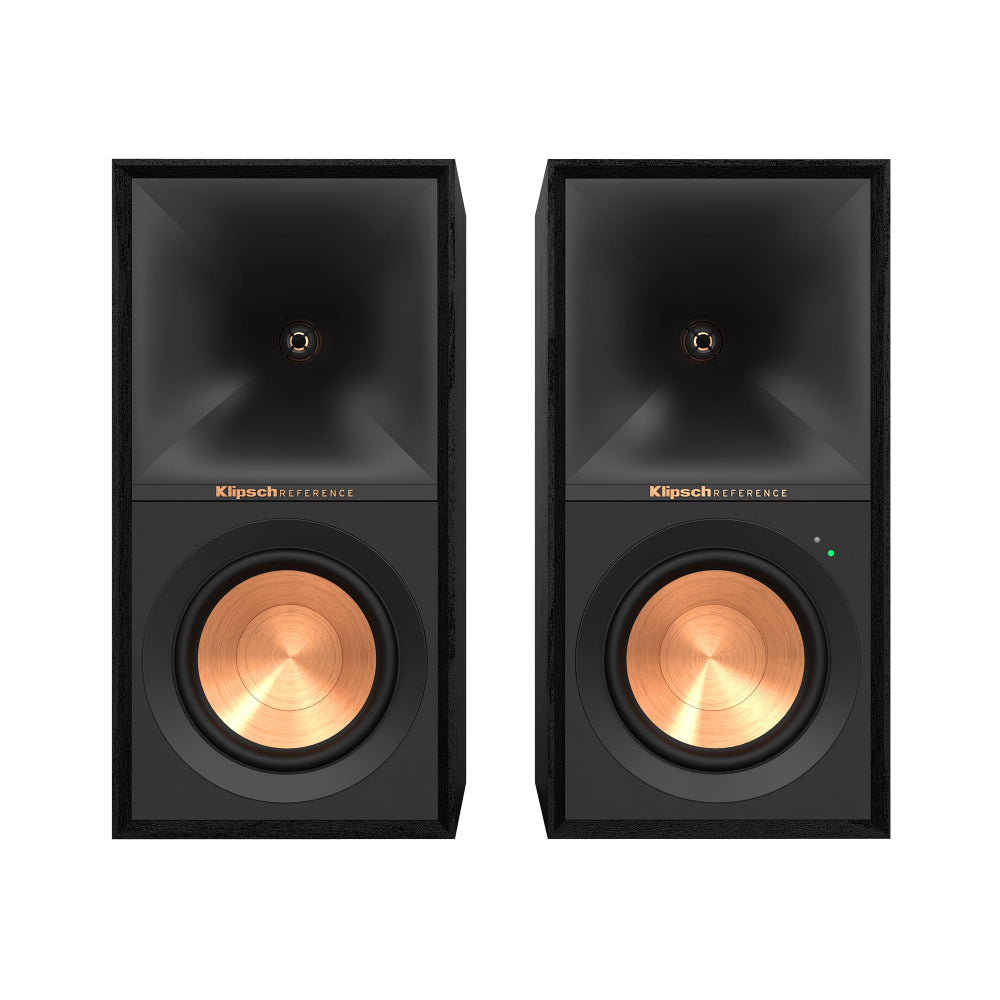 Klipsch R-50PM Black Powered Bookshelf Speakers – Bluetooth Hi-Fi Studio Monitors