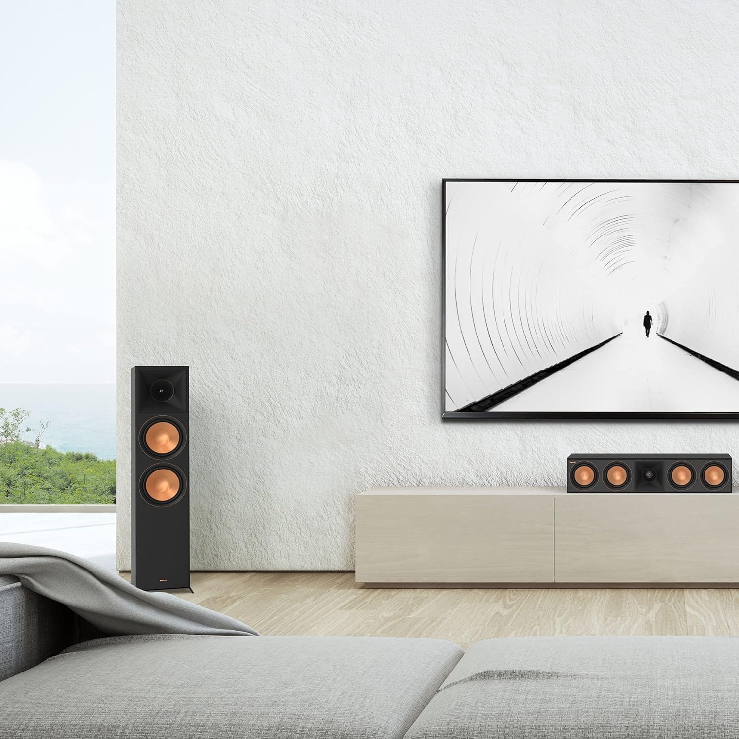 ONKYO TX-NR6100 AV Receiver Bundle with 2 × Klipsch RP-8000F II Floorstanding Speakers