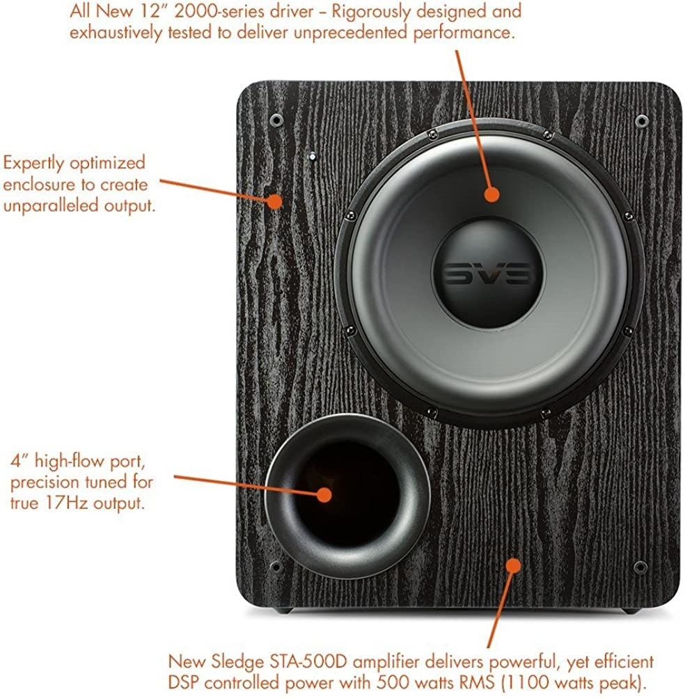 SVS PB-2000 12" 500W Ported Cabinet Subwoofer