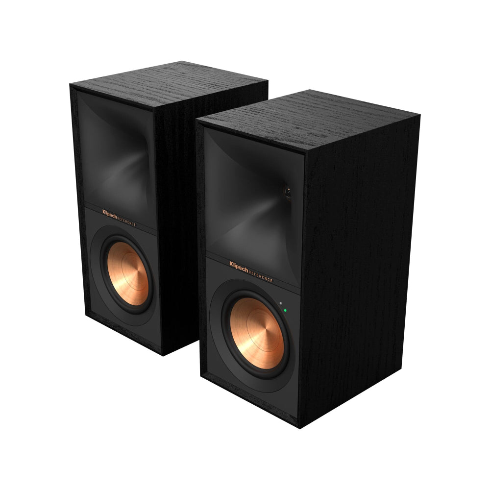 Klipsch R-50PM Black Powered Bookshelf Speakers – Bluetooth Hi-Fi Studio Monitors