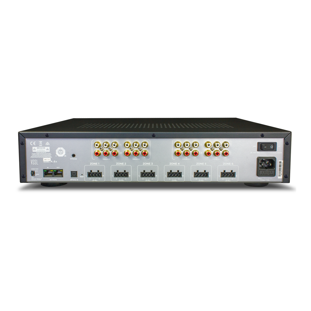 VSSL A.6x 6-Zone Audio Streaming Amplifier