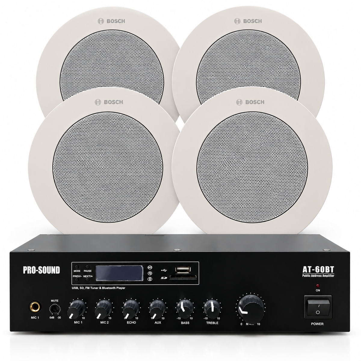 Basic Home/Office Sound System Package (BOSCH + Prosound)