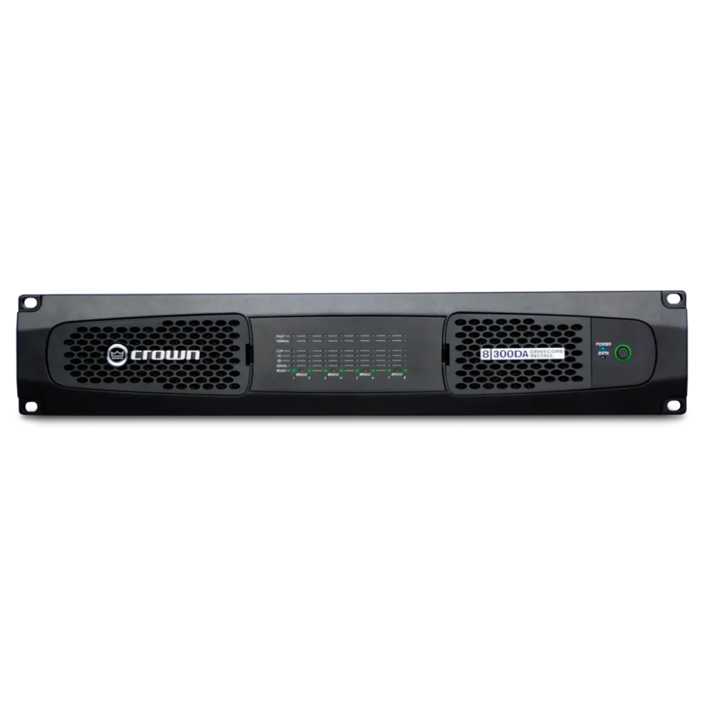 مضخم صوت كراون اوديو DCI8X300DA-U-EKFX بقدرة 300 واط و8 قنوات