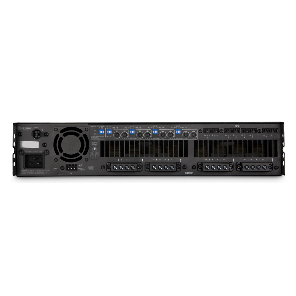 مضخم صوت كراون اوديو DCI8X600DA-U-EKFX بقوة 600 واط و8 قنوات