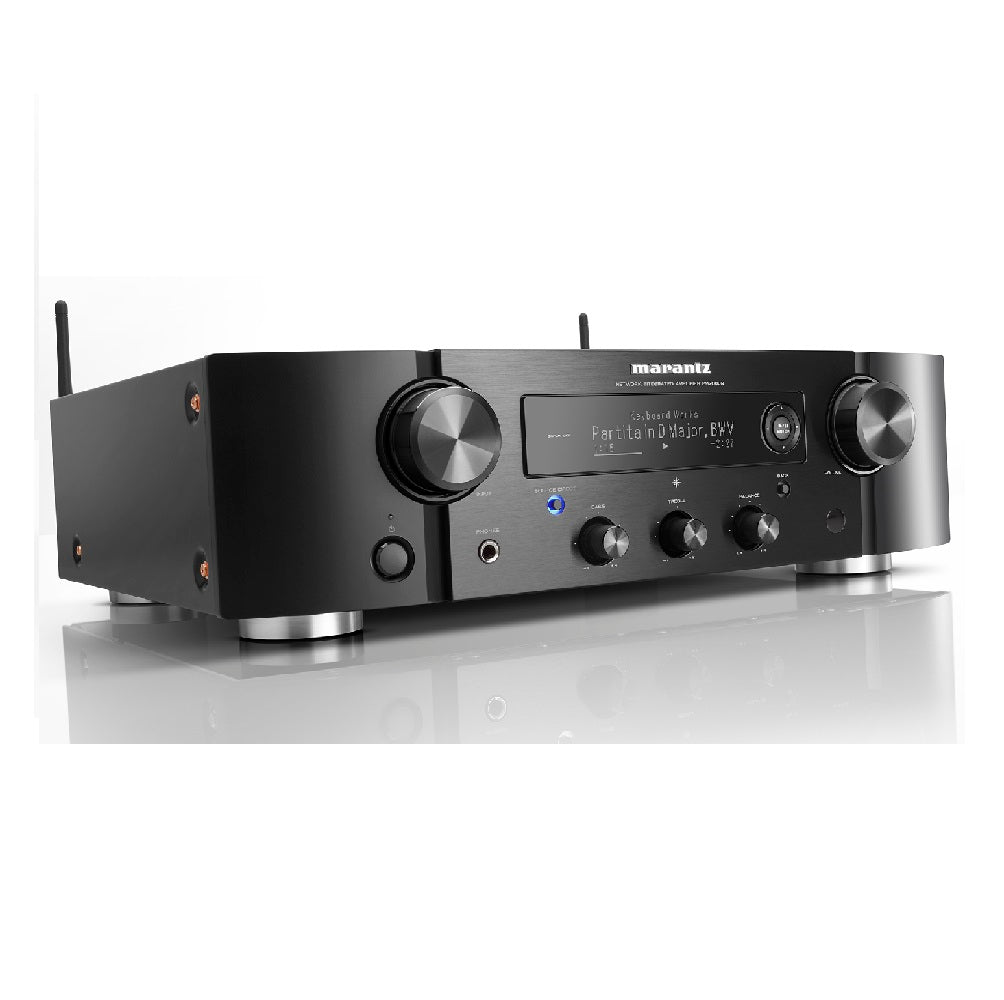 Marantz PM7000N مضخم صوت ستيريو هاي فاي مدمج HEOS يدعم المصادر الرقمية والتناظرية المتوافقة مع مدخل Amazon Alexa Phono