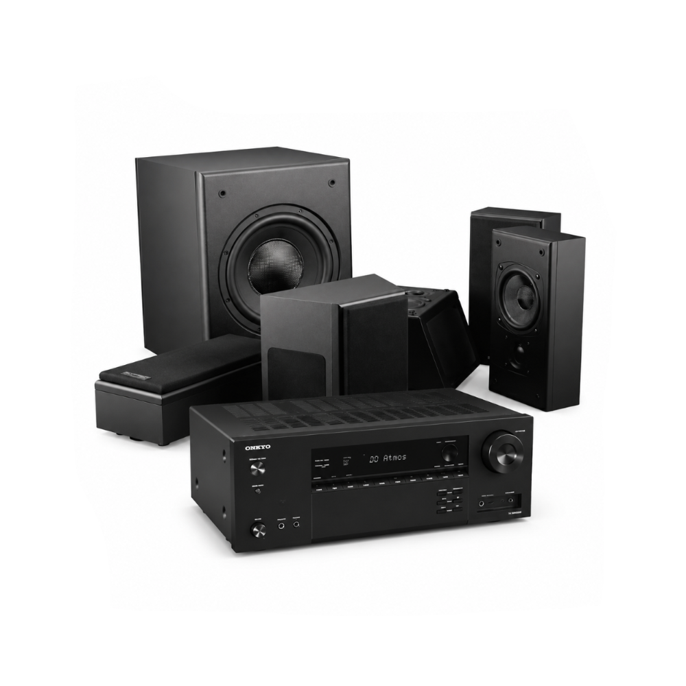 Miller & Kreisel Movie 5.1 Home Theater System with Onkyo TX-SR3100