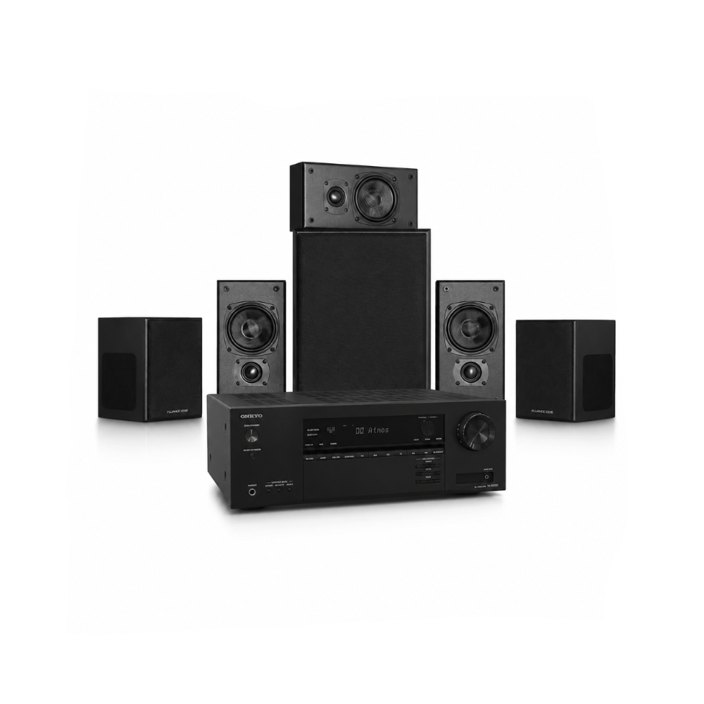 Miller & Kreisel Movie 5.1 Home Theater System with Onkyo TX-SR3100