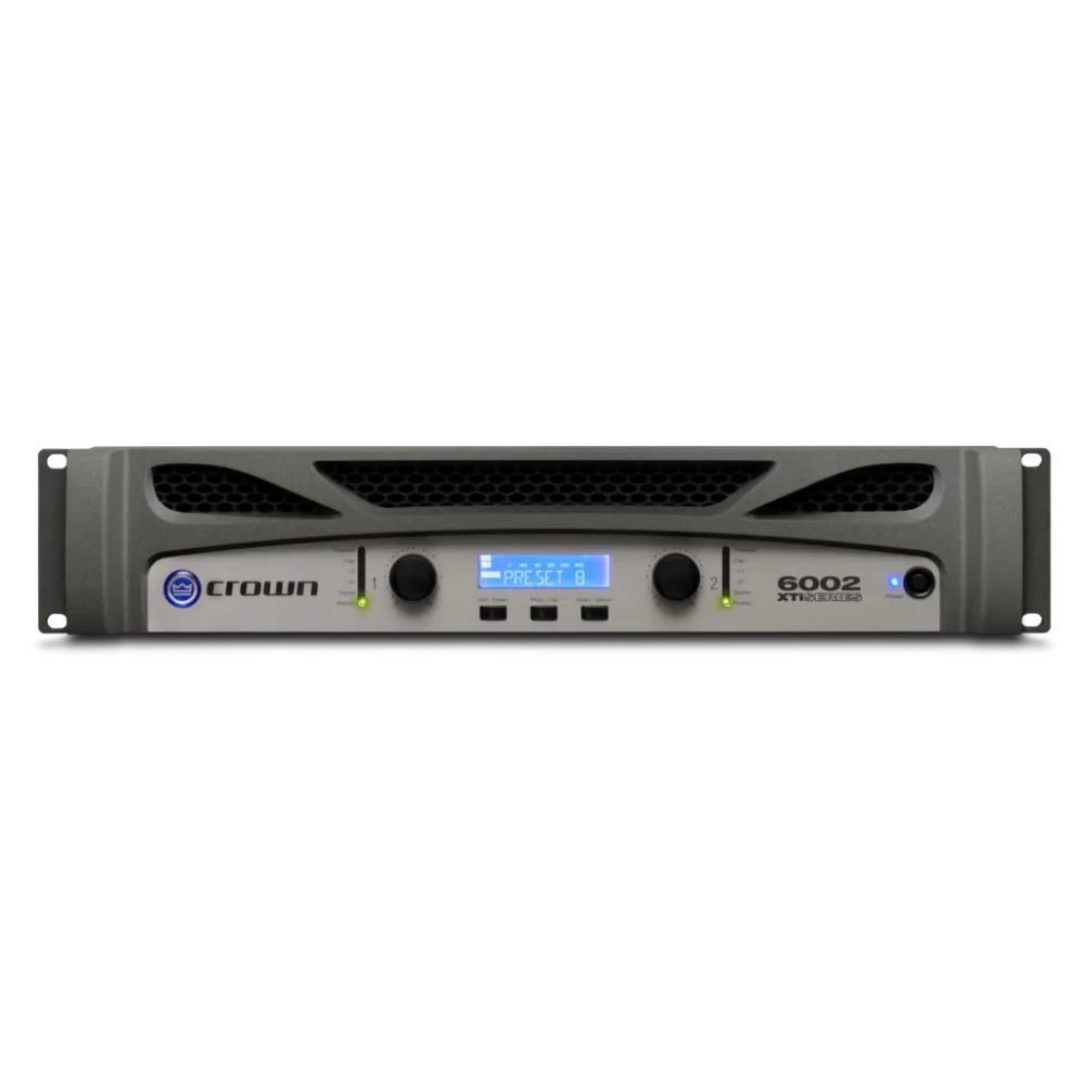 مضخم طاقة Crown XTi 6002 ثنائي القناة، 2100 واط 4 أوم