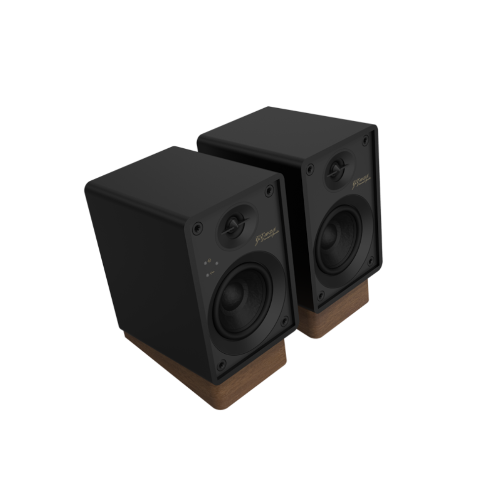 Onkyo GX-10DB Powered Monitor Speakers Black – Compact Bluetooth Bookshelf Speakers
