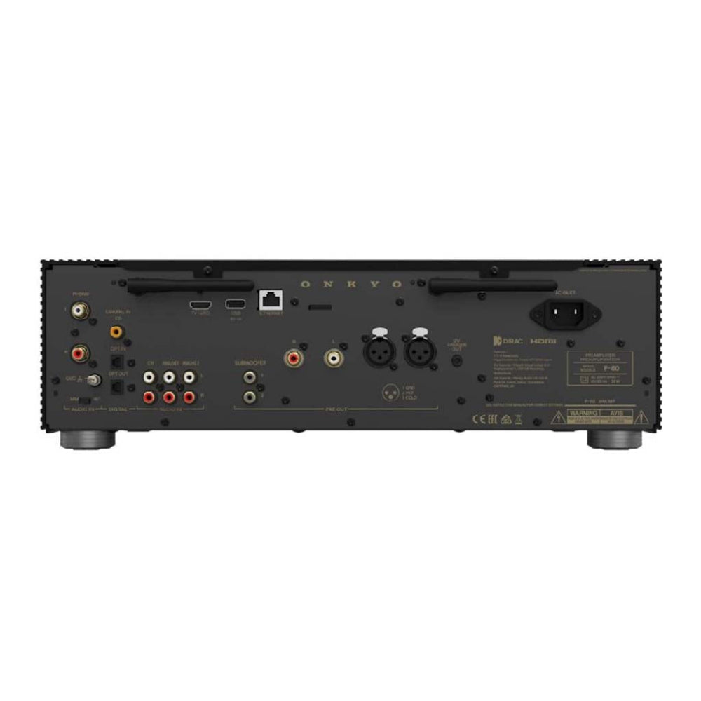 Onkyo P-80 Network Preamplifier Black – Hi-Fi Streaming Stereo Preamp
