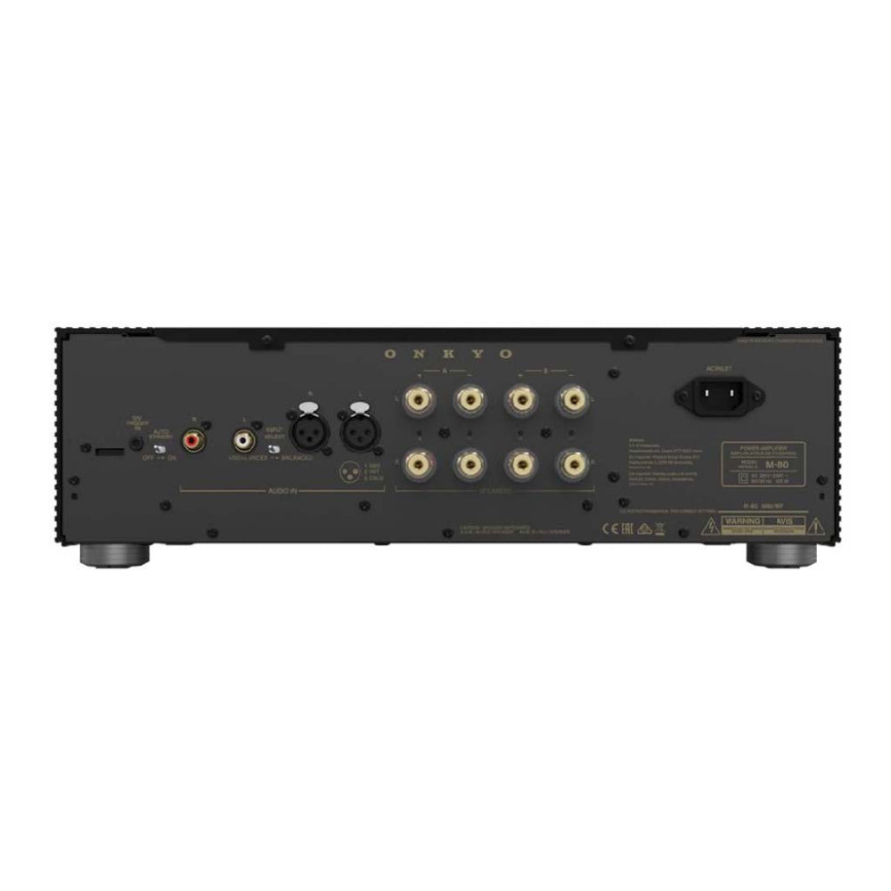 Onkyo M-80 Power Amplifier Black – High-Power 2-Channel Hi-Fi Stereo Amplifier
