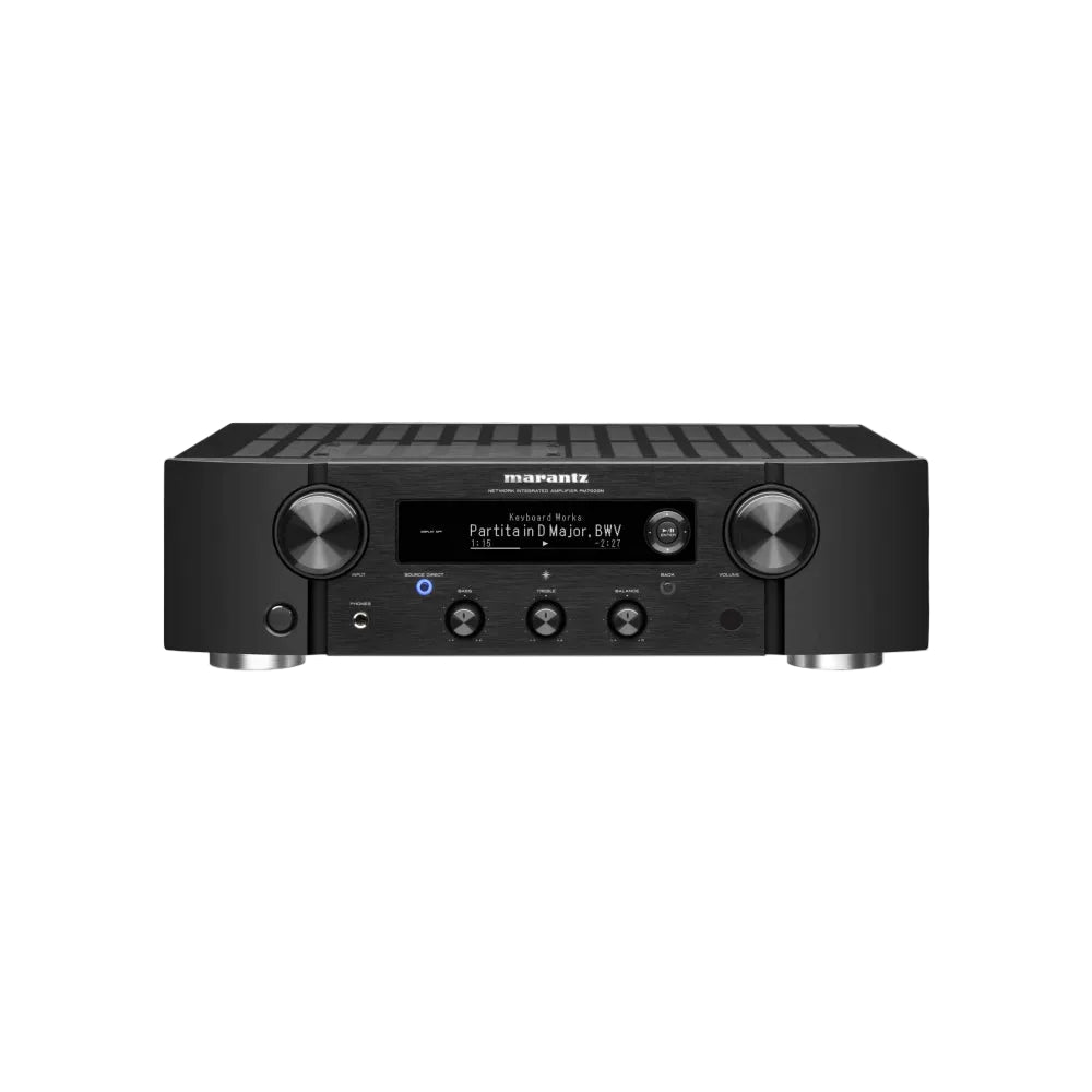 Marantz PM7000N مضخم صوت ستيريو هاي فاي مدمج HEOS يدعم المصادر الرقمية والتناظرية المتوافقة مع مدخل Amazon Alexa Phono