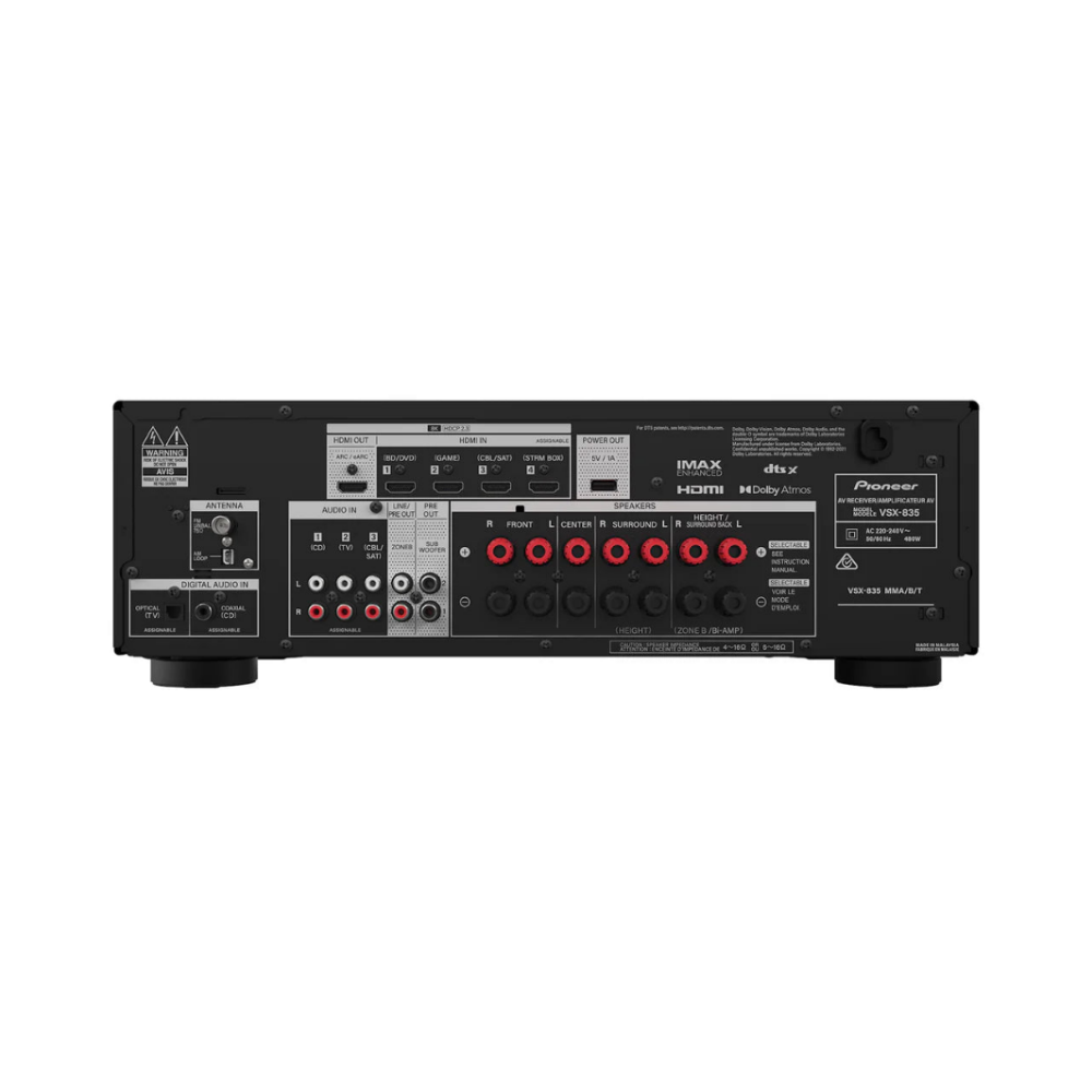 Pioneer VSX-835 7.2-Channel AV Receiver 80W