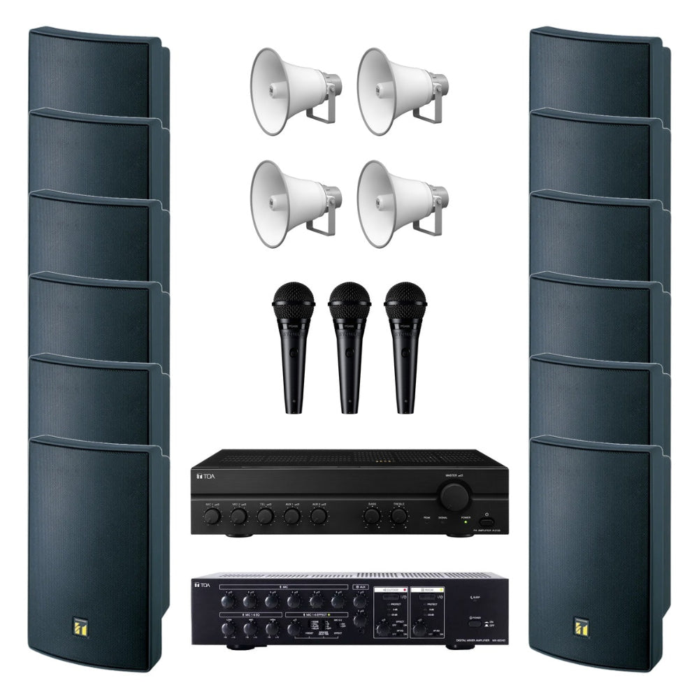 TOA Mosque PA System Bundle — For Medium to Large Mosques