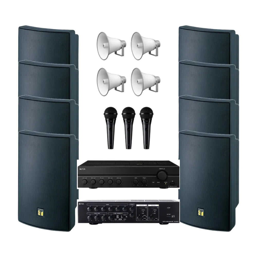 TOA Mosque PA System Bundle — For Medium to Large Mosques