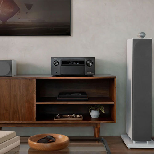 Denon AVCA1HBKE2 5.4 Ch. 210W 8K AV Receiver with HEOS
