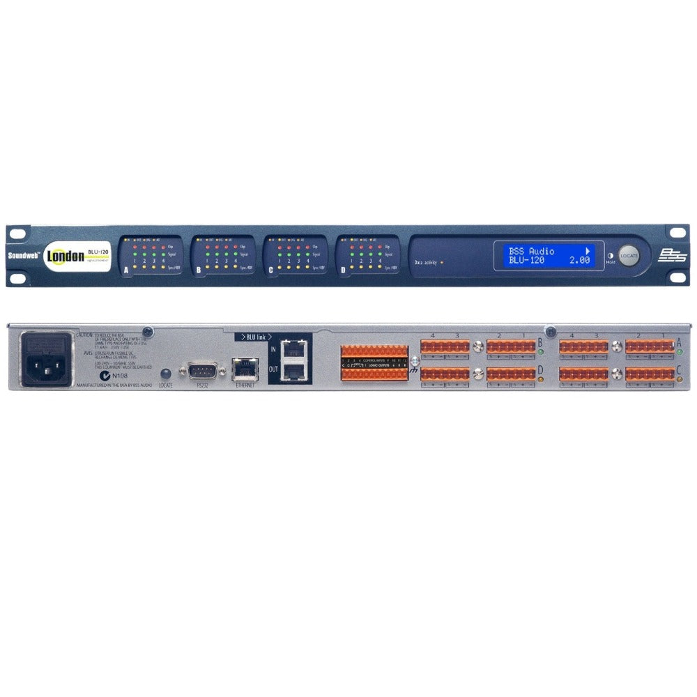 BSS BLU-120 I/O Expander with BLU link / EN 54-16 Compliant for Life Safety Applications