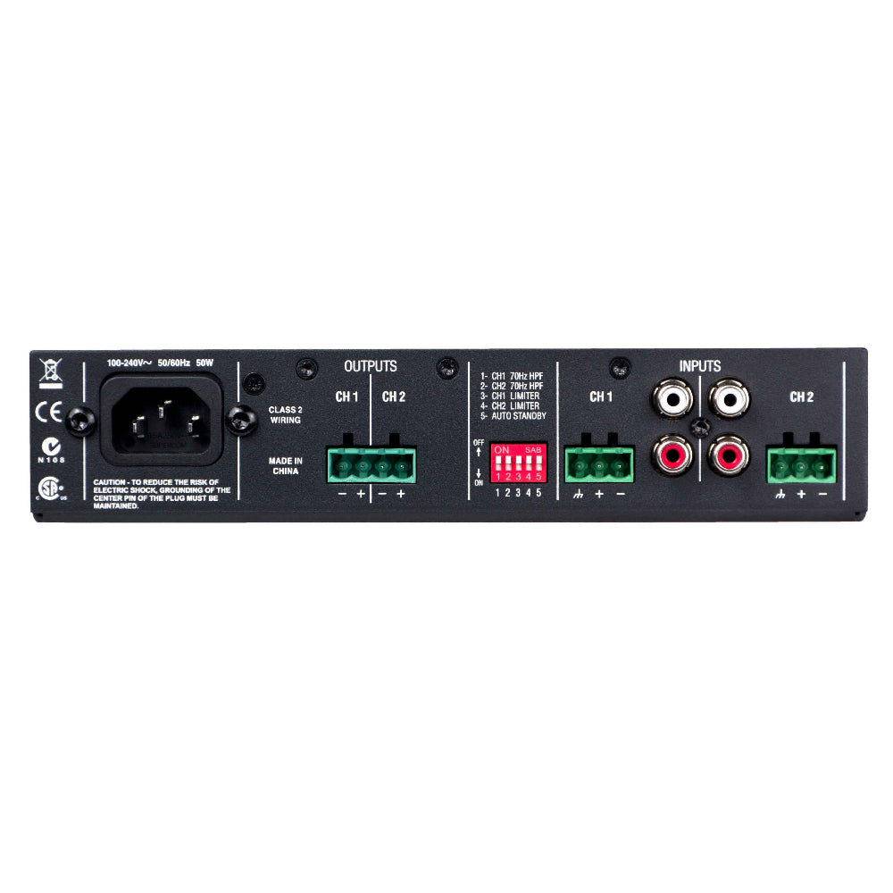 JBL NCSA2120R-U-EU 2 X 120 Watt Amplifier At 4/8 Ohms
