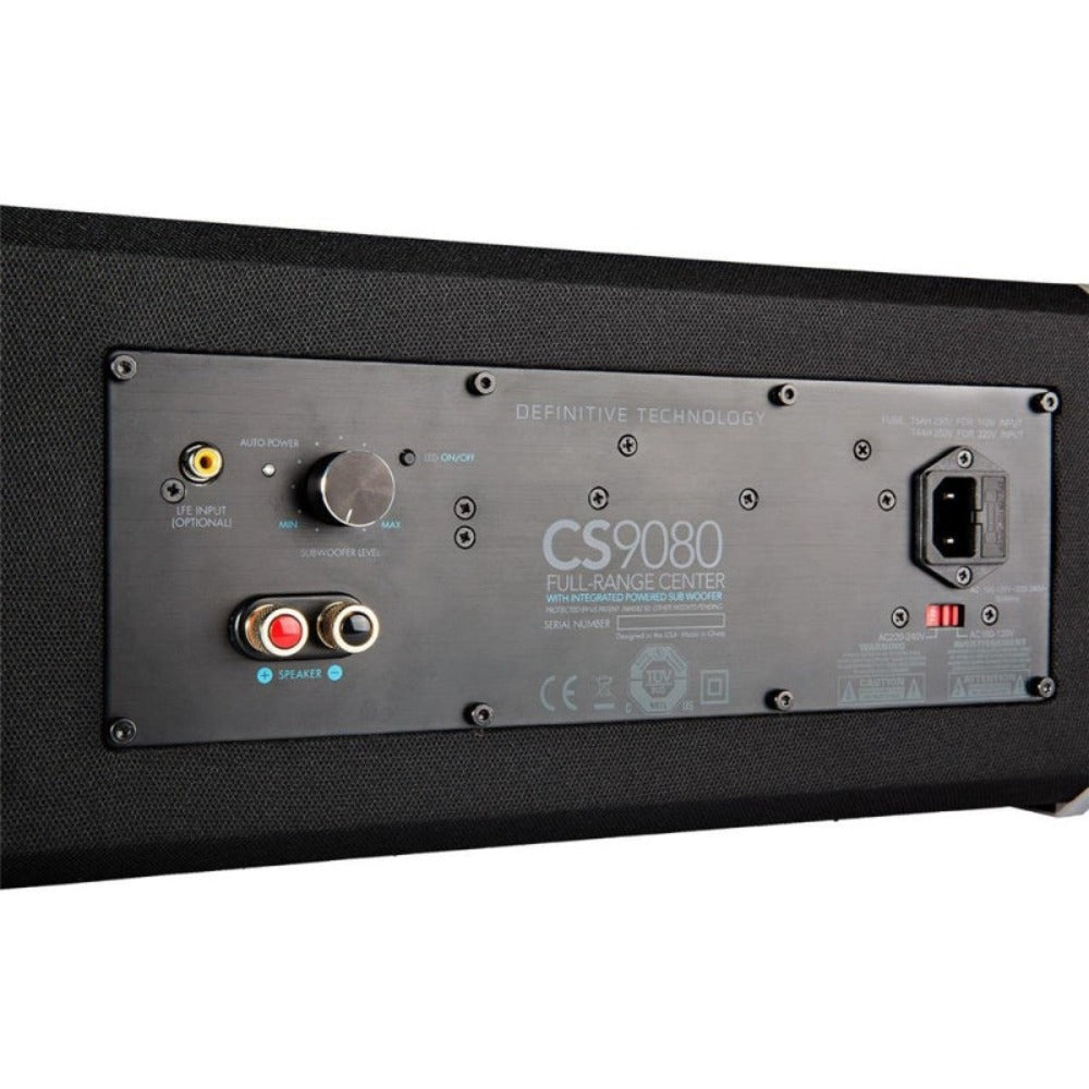 Definitive Technology CS9080 High-Performance Center Channel Speaker with Integrated 8" Powered Subwoofer and Bass Radiator