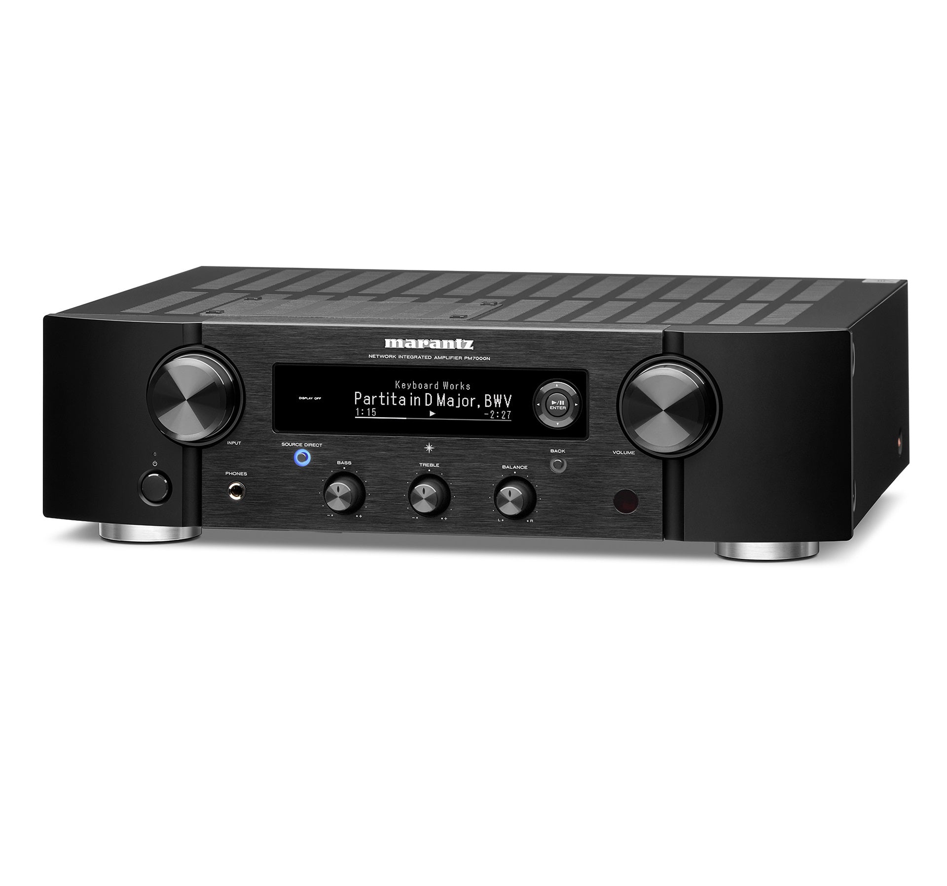 Marantz PM7000N Integrated Stereo Hi-Fi Amplifier HEOS Built-in Supports Digital and Analog Sources Compatible with Amazon Alexa Phono Input