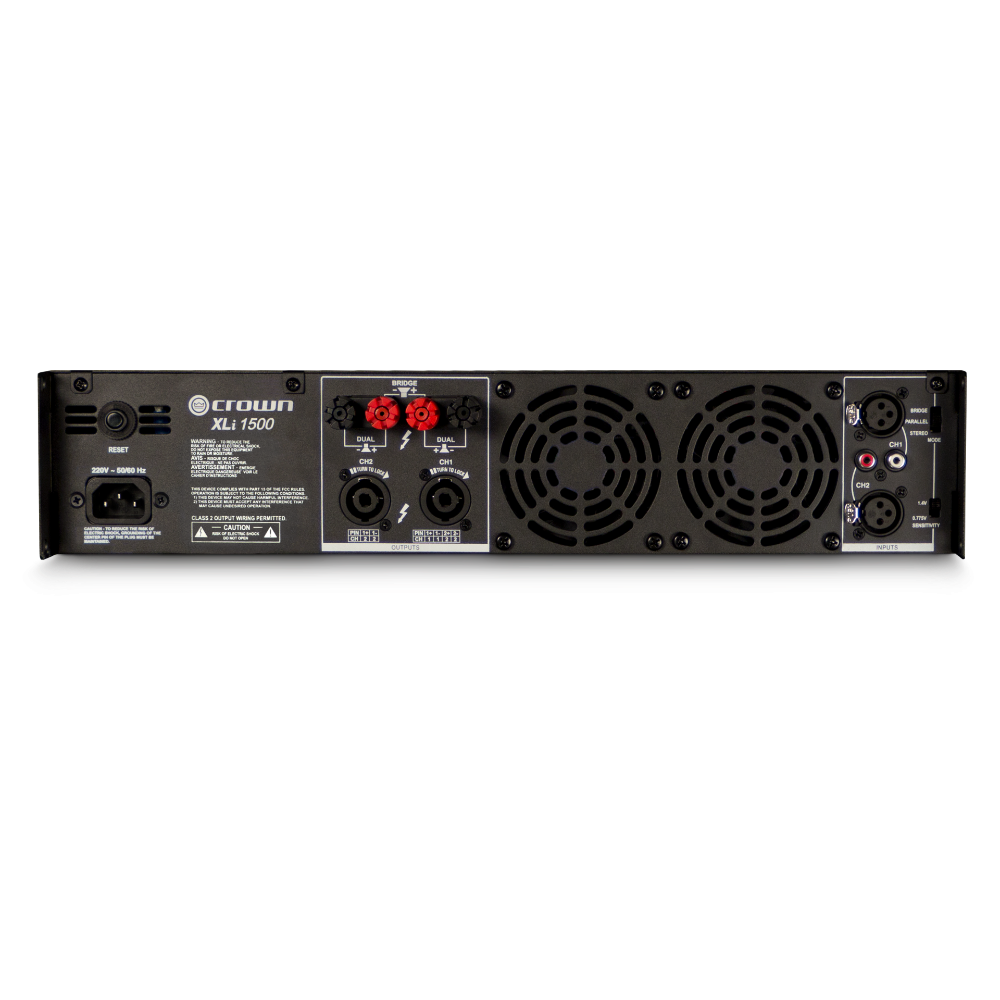 Crown XLI 1500 Two-Channel 450W Power Amplifier