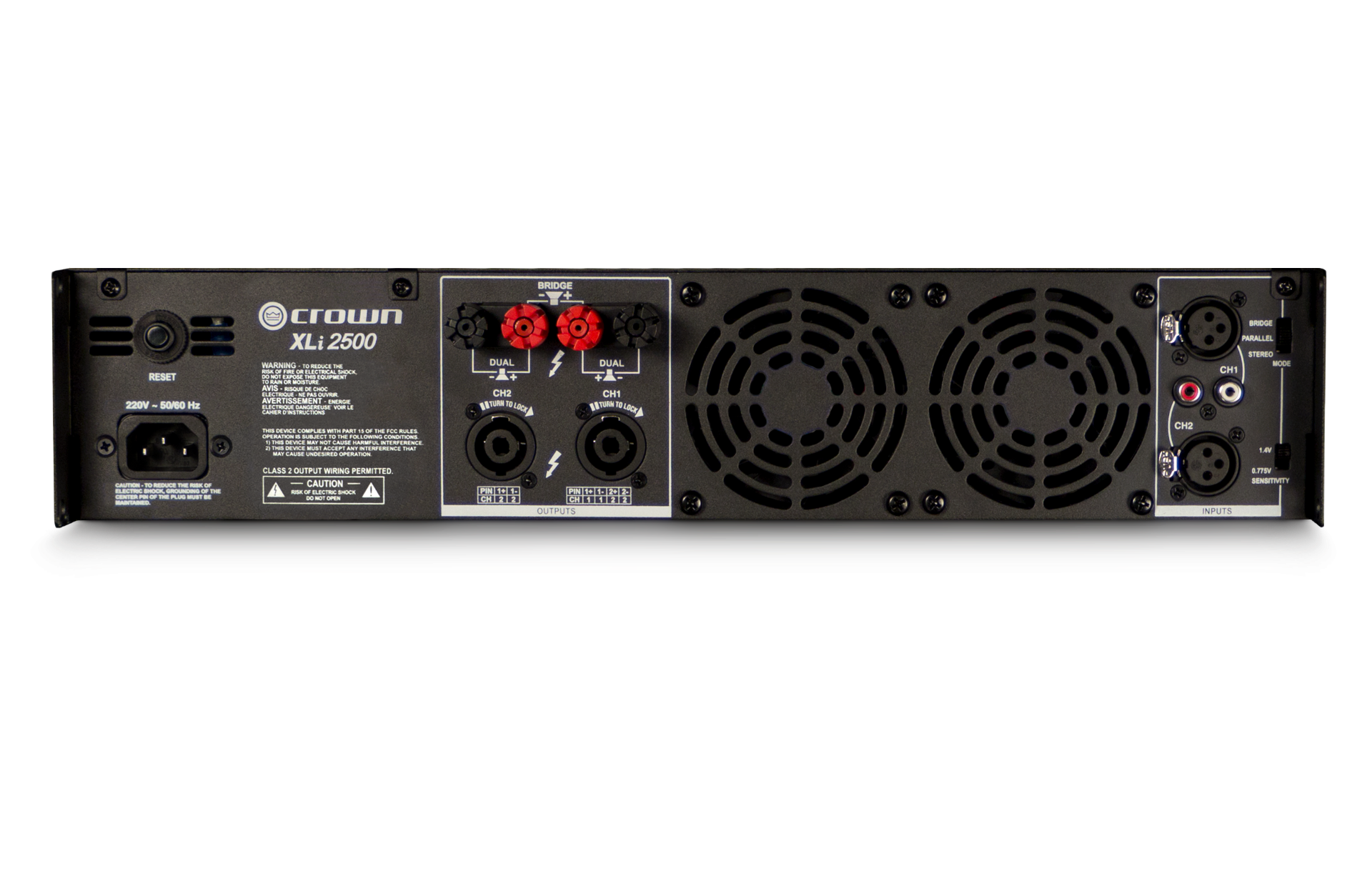 Crown XLi2500 Two-Channel 750W Power Amplifier