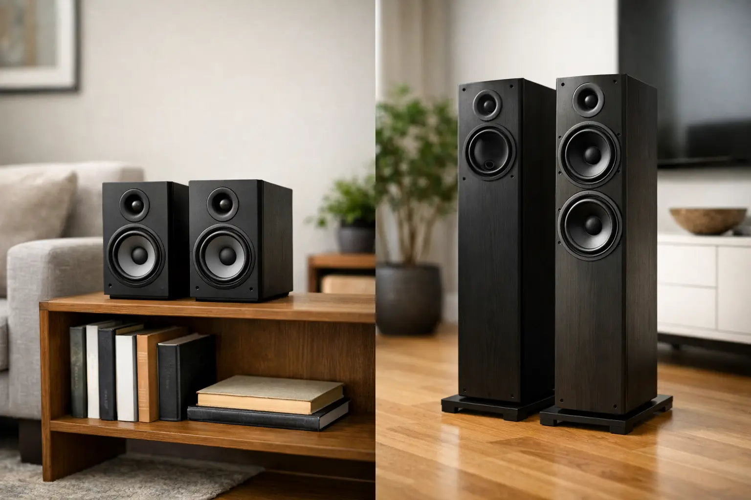 Bookshelf vs Floorstanding Speakers: Which Fits?