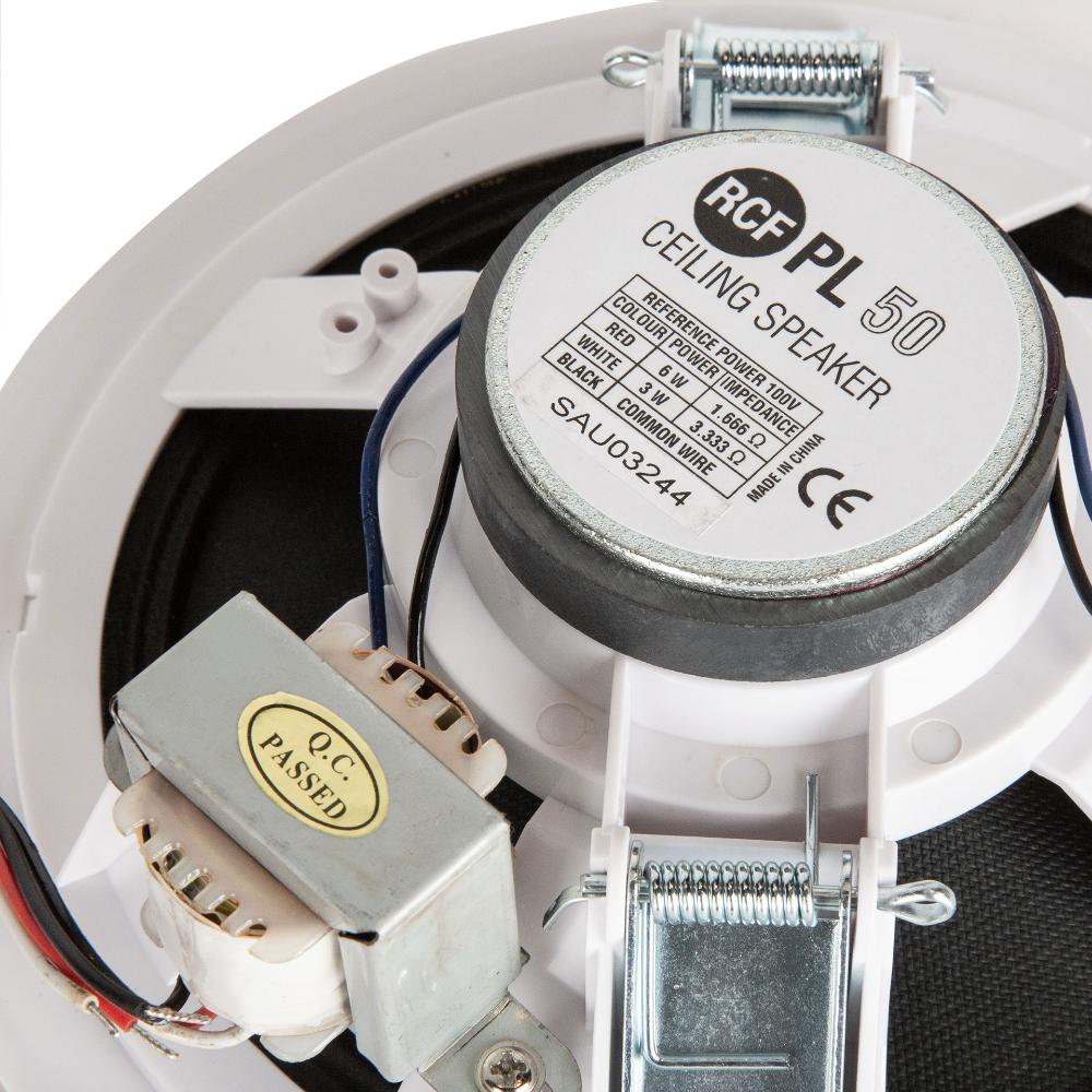 RCF PL 50 Ceiling Mount Speaker 6″ Fullrange 100V 6W