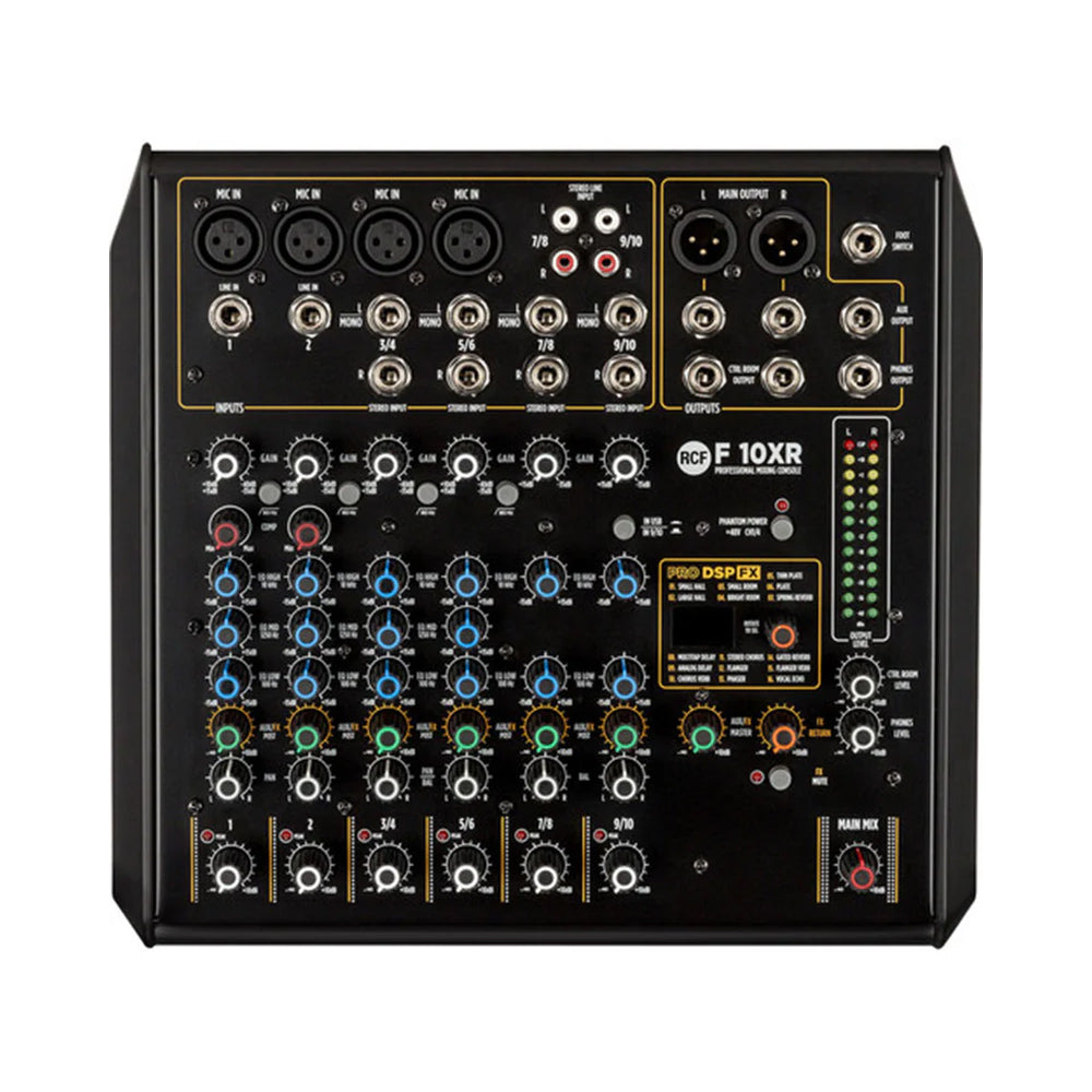 F 10XR 10-channel mixing console with multi-FX & Recording