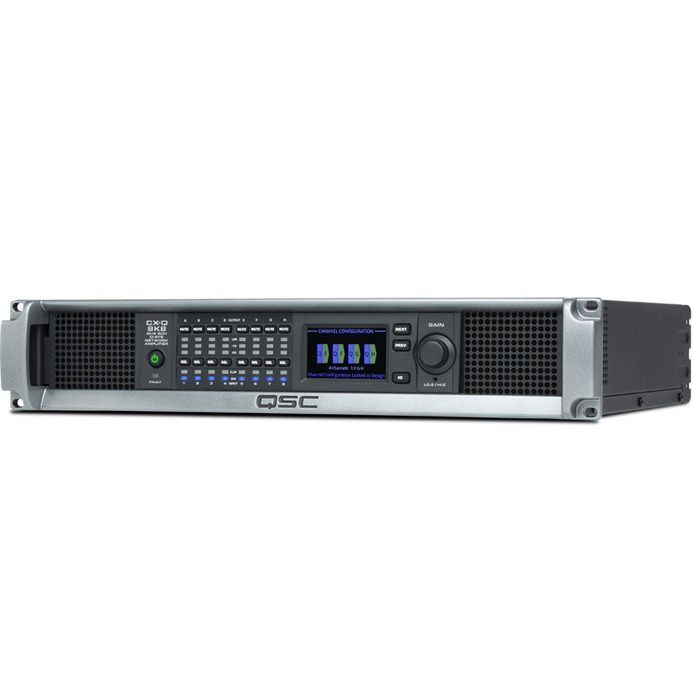 CX-Q 8K8 Q-SYS Eight-channel Network Amplifier