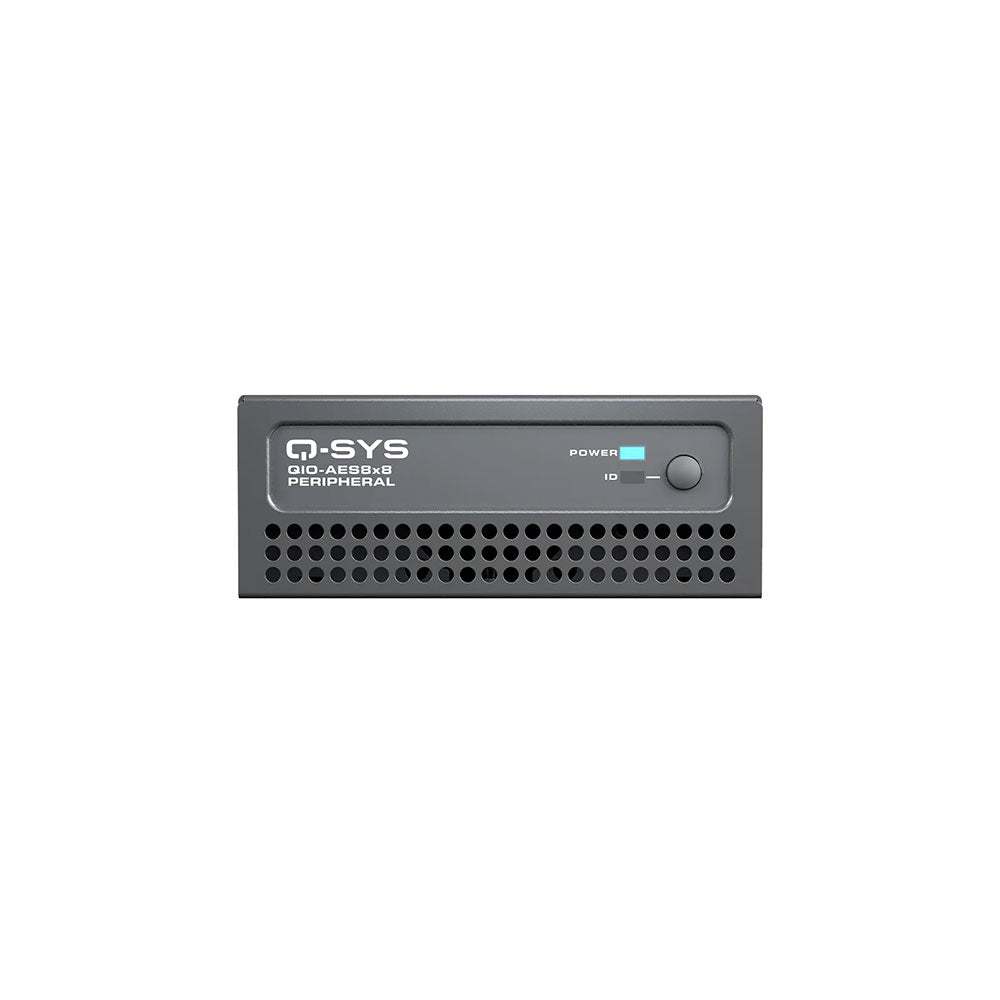 QIO-AES8x8 Q-SYS Digital Audio I/O Expander