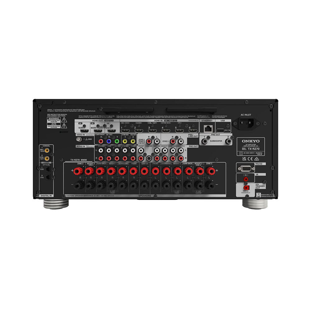 Onkyo TX-RZ70 11.2 Channel AV Receiver