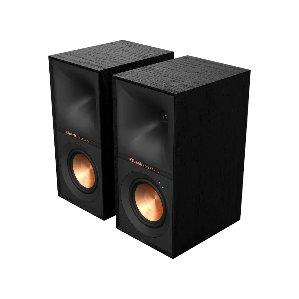 Klipsch R-40PM Black Powered Speakers – Bluetooth Bookshelf Monitor Speakers