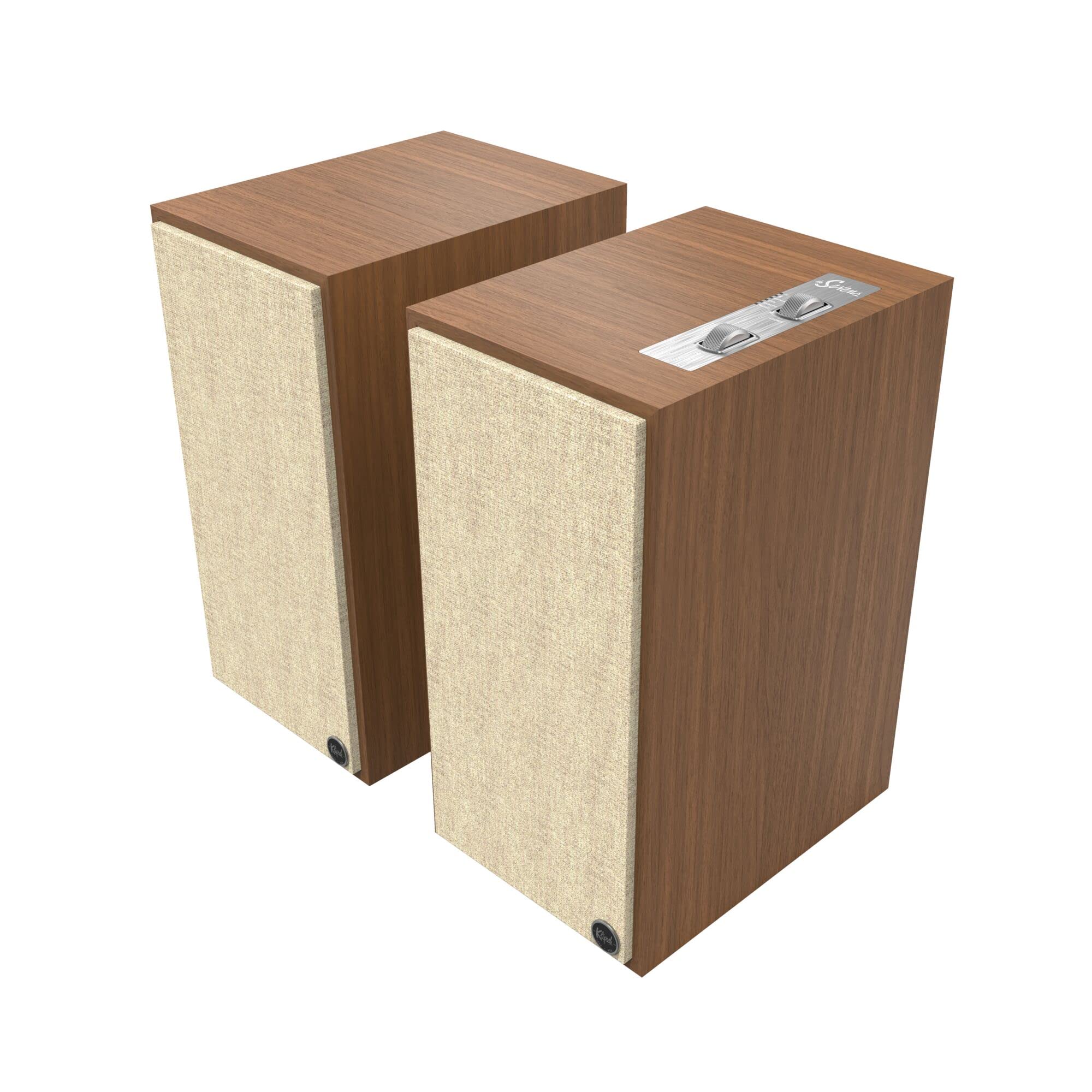 Klipsch The Sevens Powered Speakers – Heritage Bluetooth Hi-Fi Tabletop Speakers