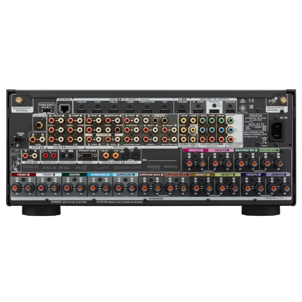 Denon AVCA10HBKE2 – 13.4-Channel 8K AV Receiver