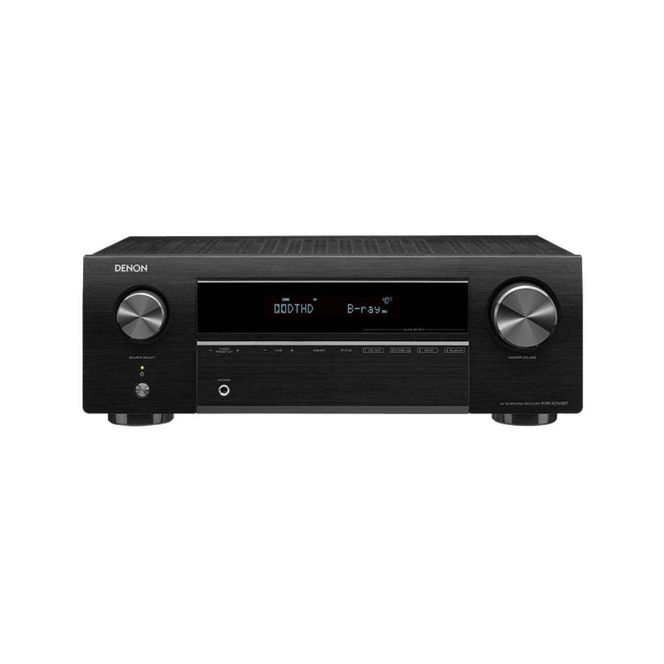 Denon AVR-X250BT 5.1 Ch 4K Ultra HD AV Receiver with Bluetooth