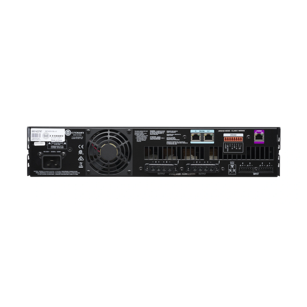 Crown NCDI4X12BL-U 4-Channel BLU Link 1200W Amplifier